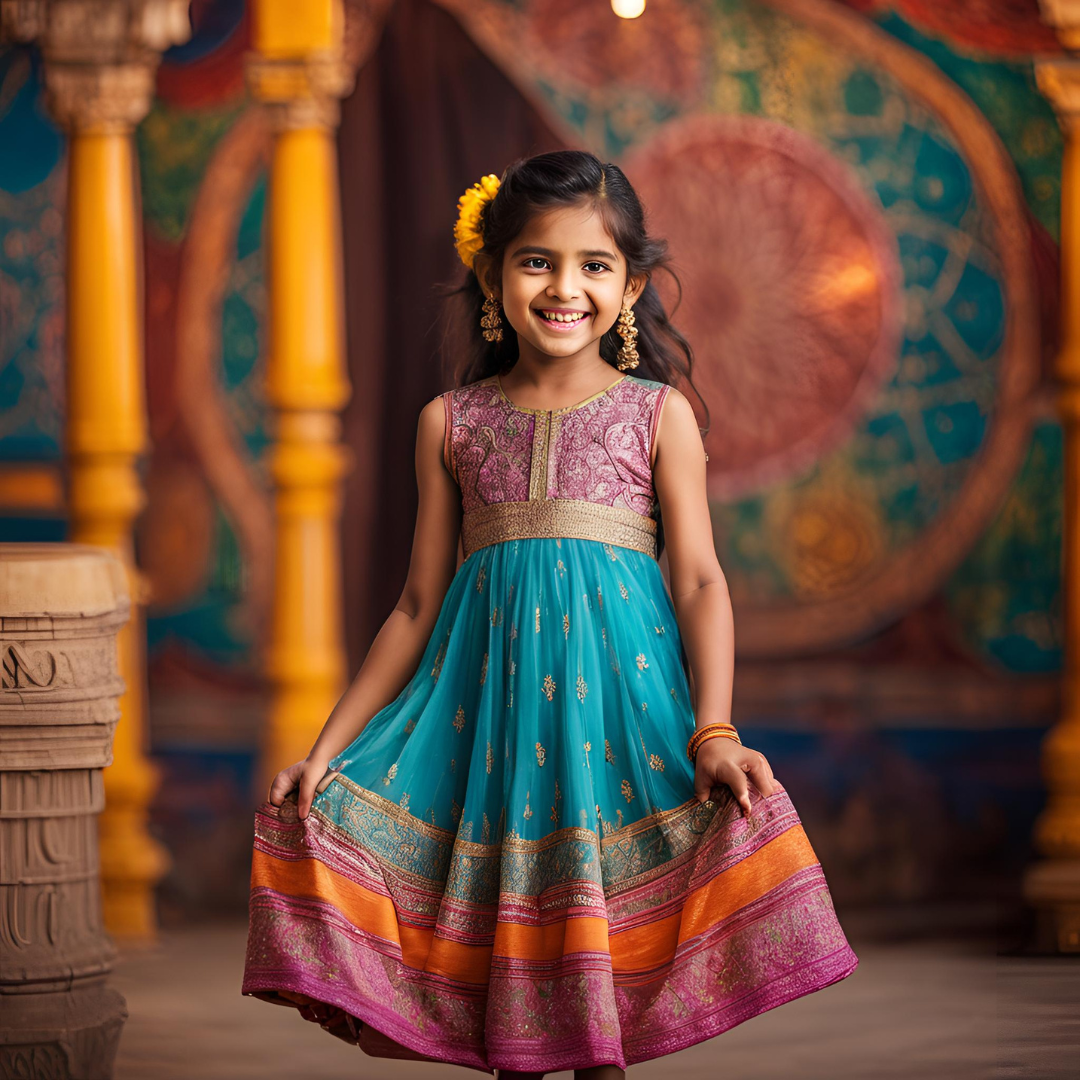 AI Generated Image - Kid in traditional dress